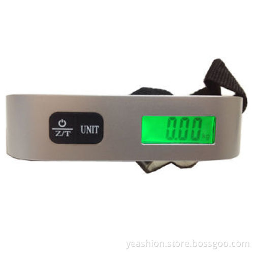 Temperature Digital Luggage Scale, CE, RoHS, Backlight LCD, Auto-off, Tare, Low-battery Indication